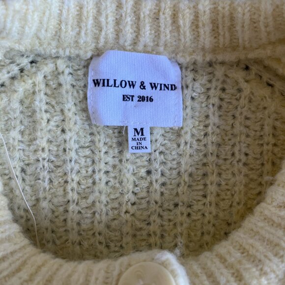 Soft Butter Yellow Knit Cardigan Sweater Button Front Size Medium - Picture 6 of 7